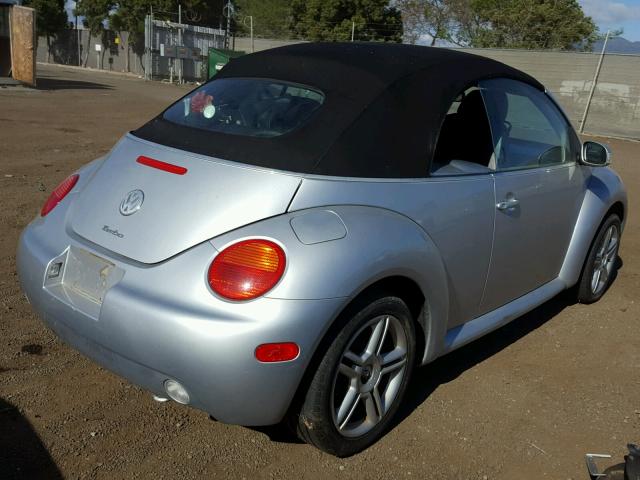 3VWCD31YX5M361471 - 2005 VOLKSWAGEN NEW BEETLE SILVER photo 4