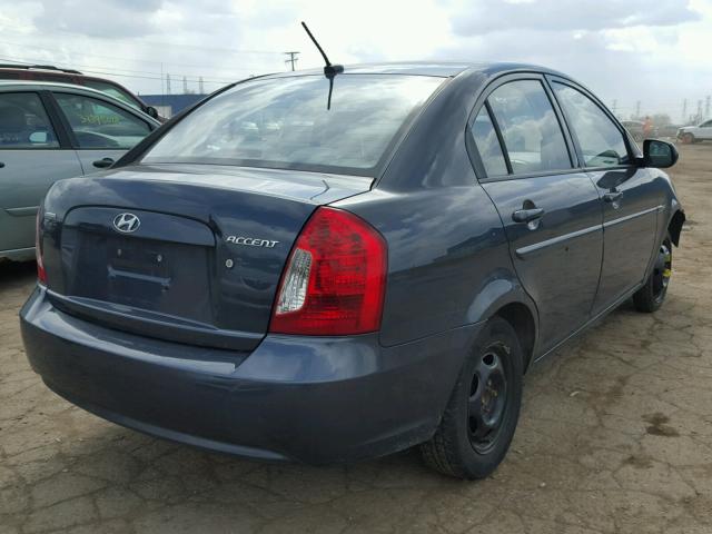 KMHCN4AC4AU443675 - 2010 HYUNDAI ACCENT GLS BLUE photo 4