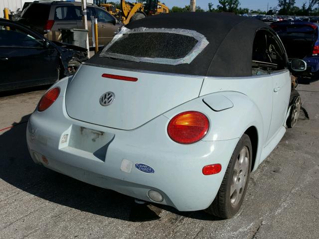 3VWCK21Y03M316262 - 2003 VOLKSWAGEN NEW BEETLE 蓝色 照片 4