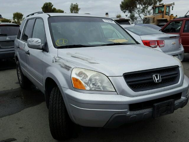 2HKYF18415H561669 - 2005 HONDA PILOT EX SILVER photo 1