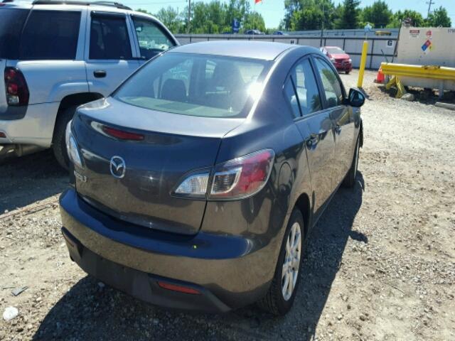 JM1BL1SFXA1338895 - 2010 MAZDA MAZDA3I GRAY photo 4