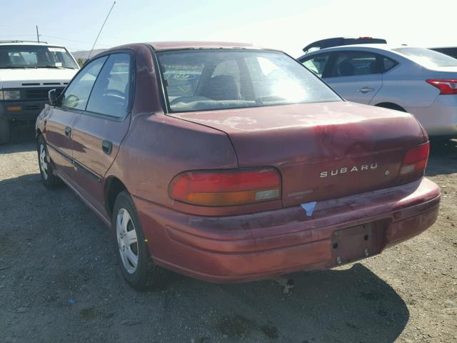 JF1GC2351SK500240 - 1995 SUBARU IMPREZA L RED photo 3