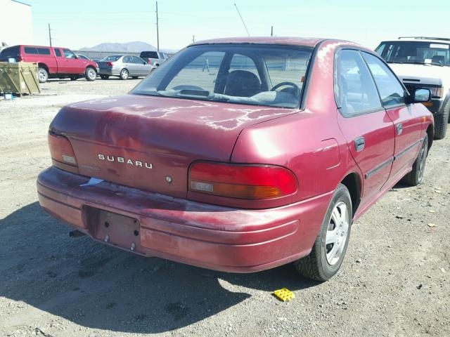 JF1GC2351SK500240 - 1995 SUBARU IMPREZA L RED photo 4