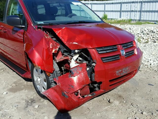 2D8HN44E79R505054 - 2009 DODGE GRAND CARA RED photo 9