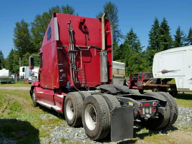 1FUJBBCG41PF42502 - 2001 FREIGHTLINER CONVENTION RED photo 3