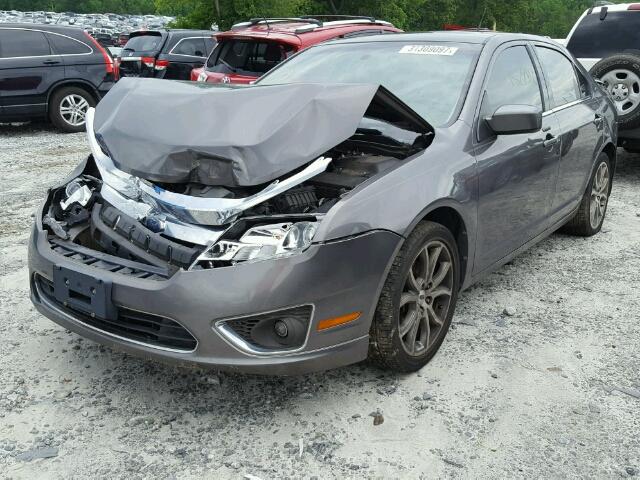 3FAHP0JA1AR226917 - 2010 FORD FUSION SEL GRAY photo 2