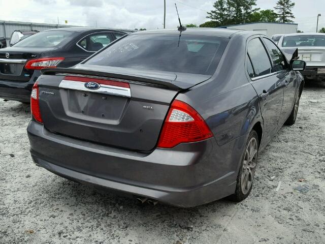 3FAHP0JA1AR226917 - 2010 FORD FUSION SEL GRAY photo 4