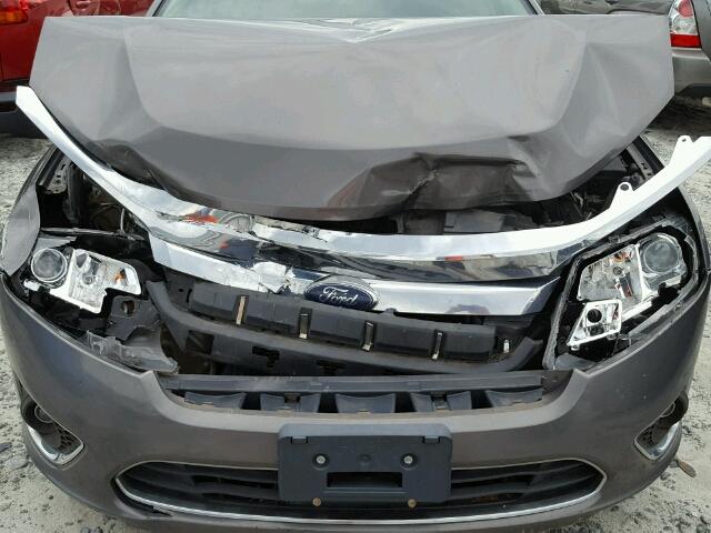 3FAHP0JA1AR226917 - 2010 FORD FUSION SEL GRAY photo 7