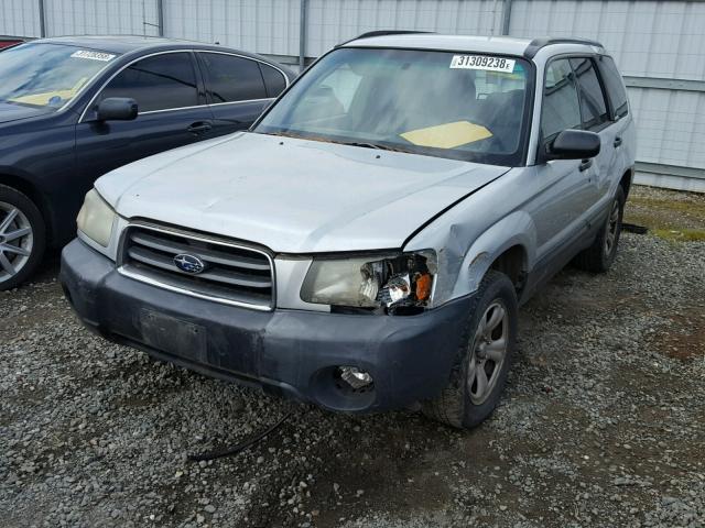 JF1SG63603H710227 - 2003 SUBARU FORESTER 2 SILVER photo 2