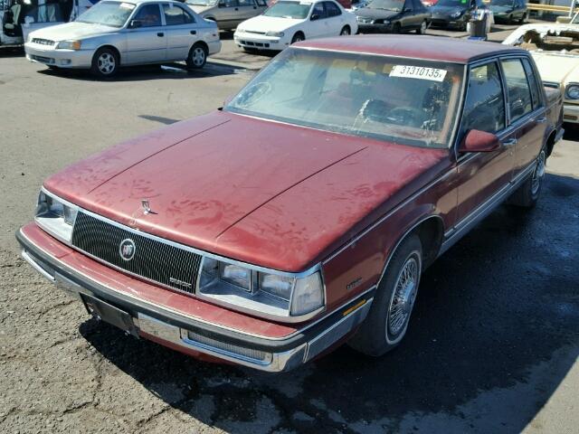 1G4CW69B0G1506348 - 1986 BUICK ELECTRA PA RED photo 2