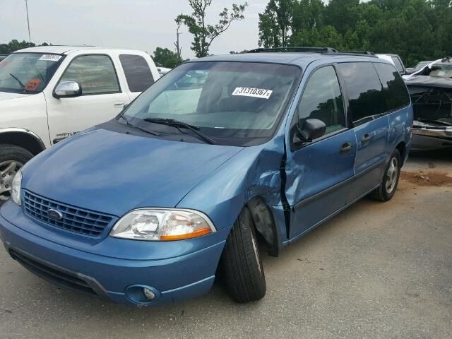 2FMZA51462BB35435 - 2002 FORD WINDSTAR L BLUE photo 2