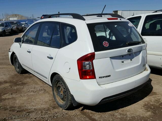 KNAHH8C65A7304411 - 2010 KIA RONDO EX WHITE photo 3