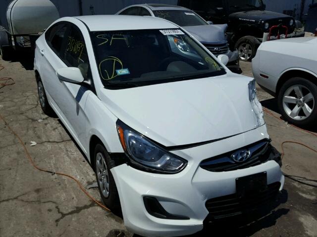 KMHCT4AE6EU639114 - 2014 HYUNDAI ACCENT GLS WHITE photo 1