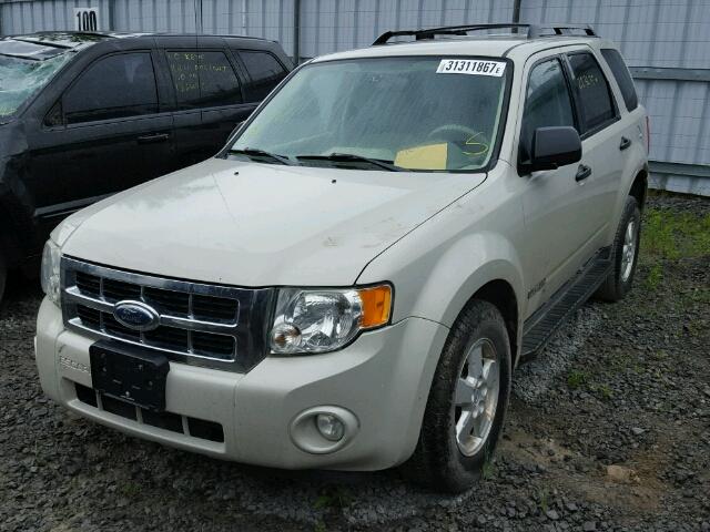 1FMCU03Z78KA29342 - 2008 FORD ESCAPE XLT WHITE photo 2