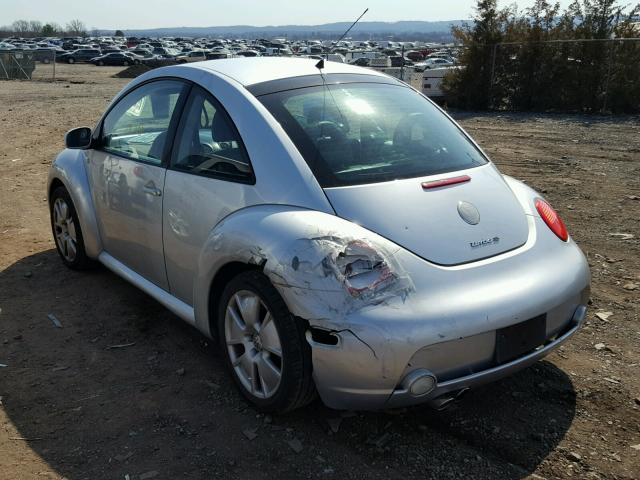 3VWFE21C32M444308 - 2002 VOLKSWAGEN NEW BEETLE ვერცხლისფერი ფოტო 3