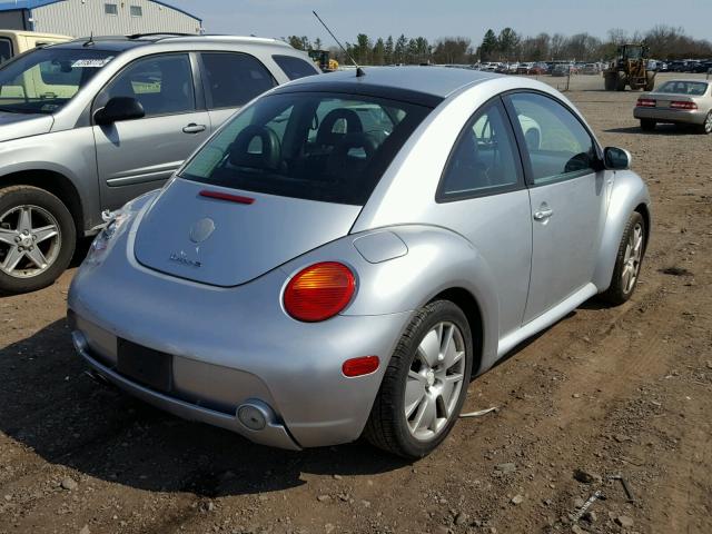 3VWFE21C32M444308 - 2002 VOLKSWAGEN NEW BEETLE SILVER photo 4