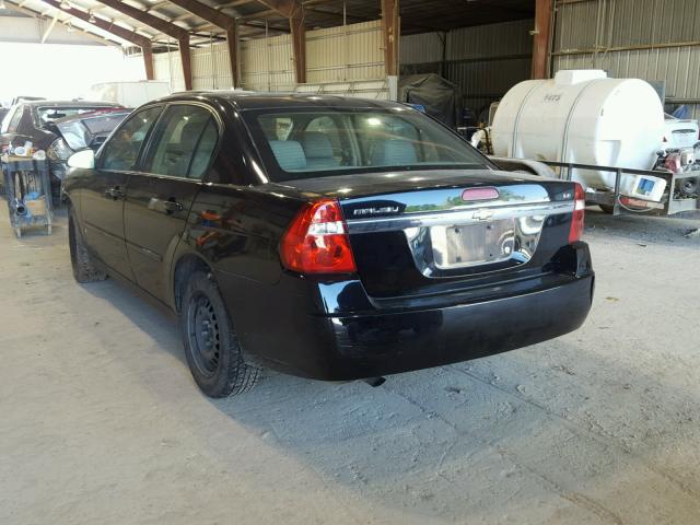 1G1ZS58F57F193544 - 2007 CHEVROLET MALIBU LS BLACK photo 3