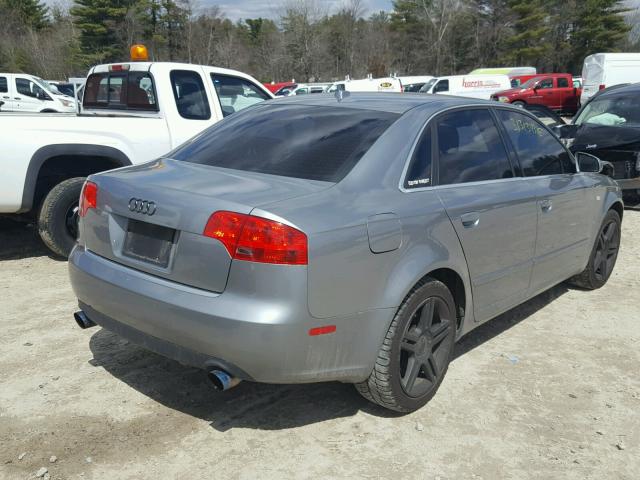 WAUDF78E97A048798 - 2007 AUDI A4 2.0T QU SILVER photo 4