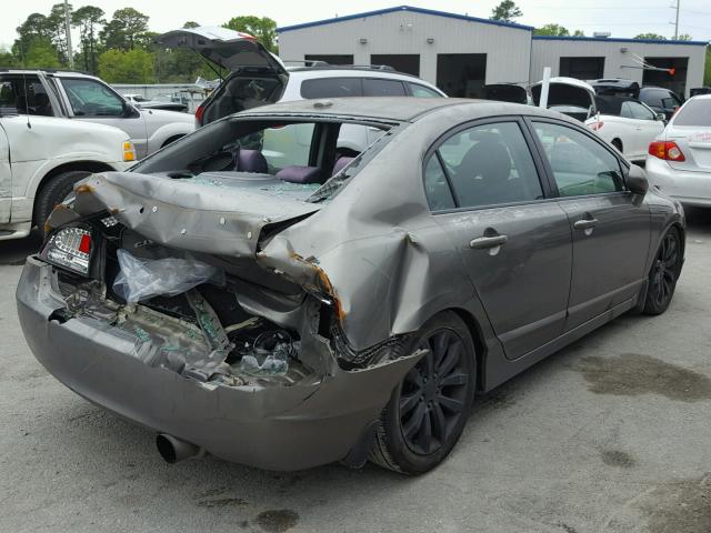 2HGFA555X8H705972 - 2008 HONDA CIVIC SI GRAY photo 4