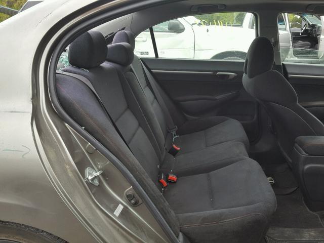 2HGFA555X8H705972 - 2008 HONDA CIVIC SI GRAY photo 6