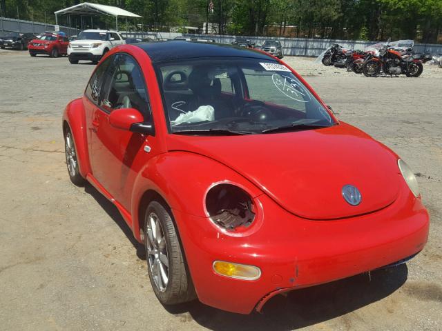 3VWCS21C11M402035 - 2001 VOLKSWAGEN NEW BEETLE 红色 照片 1