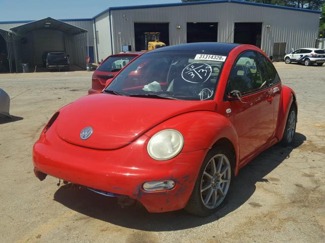 3VWCS21C11M402035 - 2001 VOLKSWAGEN NEW BEETLE 红色 照片 2
