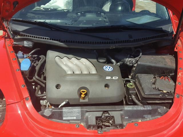 3VWCS21C11M402035 - 2001 VOLKSWAGEN NEW BEETLE 红色 照片 7
