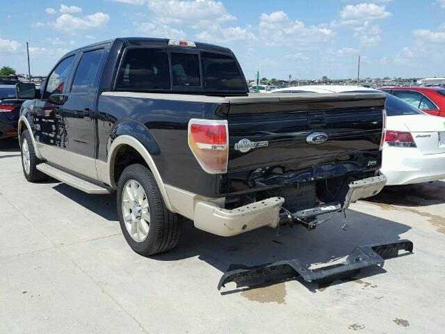 1FTFW1CV5AKB85786 - 2010 FORD F150 SUPER BLACK photo 3