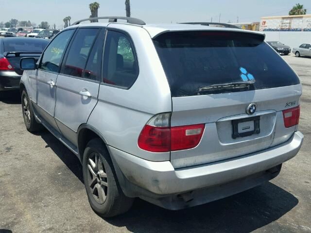 5UXFA13586LY36536 - 2006 BMW X5 3.0I SILVER photo 3