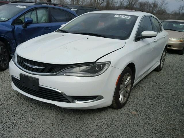 1C3CCCAB7FN733880 - 2015 CHRYSLER 200 LIMITE WHITE photo 2