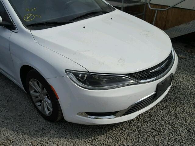 1C3CCCAB7FN733880 - 2015 CHRYSLER 200 LIMITE WHITE photo 9