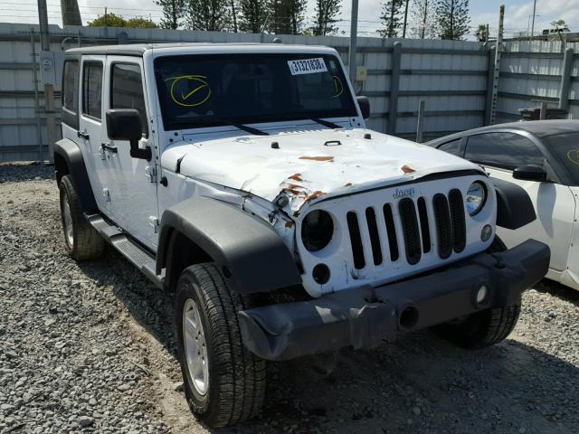 1C4BJWDG6GL122855 - 2016 JEEP WRANGLER U WHITE photo 1