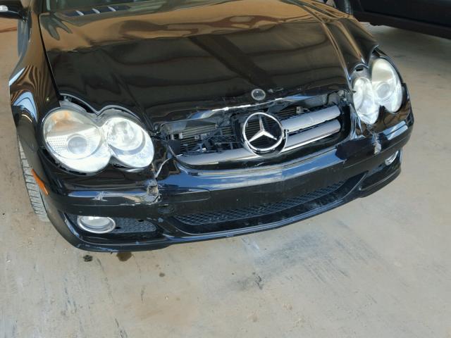 WDBSK71F28F138189 - 2008 MERCEDES-BENZ SL 550 BLACK photo 9