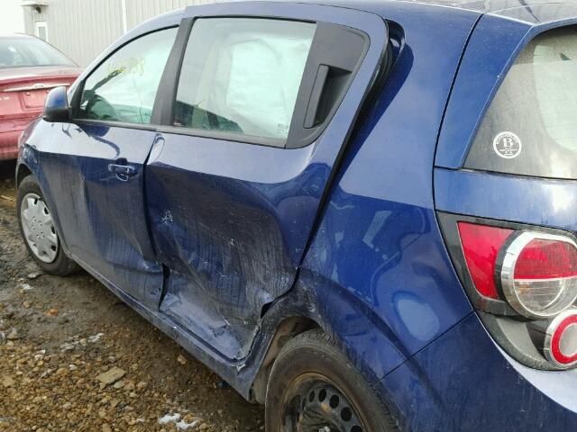 1G1JA6EH9D4229299 - 2013 CHEVROLET SONIC LS Mavi foto 10