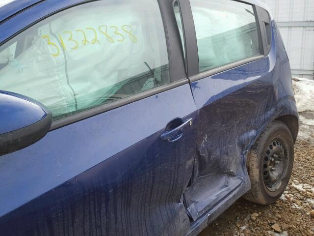 1G1JA6EH9D4229299 - 2013 CHEVROLET SONIC LS Mavi foto 9