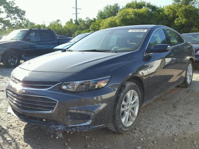 1G1ZE5ST1GF215528 - 2016 CHEVROLET MALIBU LT GRAY photo 2