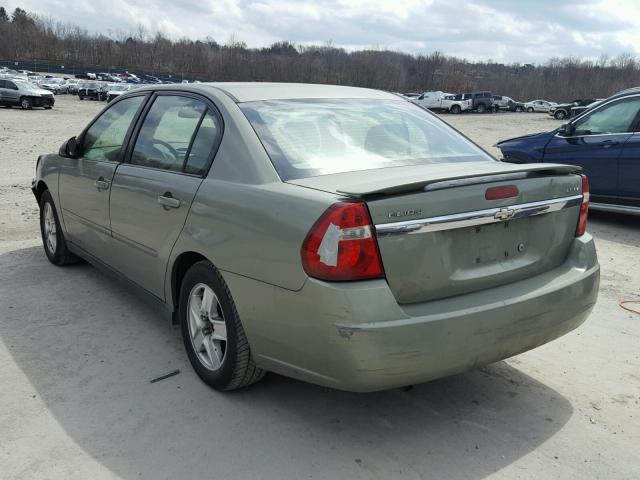 1G1ZT54855F291460 - 2005 CHEVROLET MALIBU LS მწვანე ფოტო 3