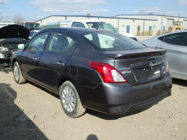 3N1CN7AP0FL811475 - 2015 NISSAN VERSA S CHARCOAL photo 3