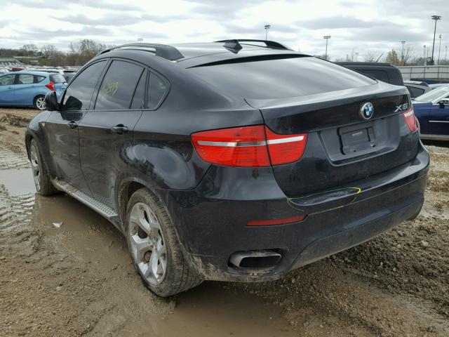 5UXFG83518LZ91990 - 2008 BMW X6 XDRIVE5 BLACK photo 3