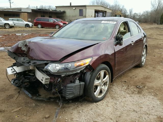 JH4CU2F62CC021202 - 2012 ACURA TSX TECH MAROON photo 2