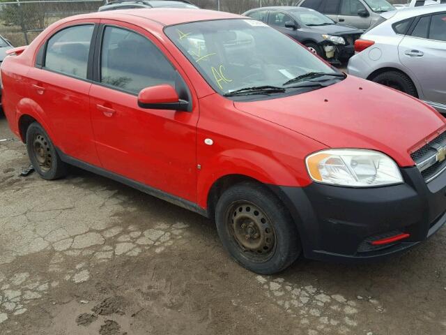 KL1TD556X8B164343 - 2008 CHEVROLET AVEO BASE Rouge photo 1