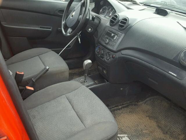 KL1TD556X8B164343 - 2008 CHEVROLET AVEO BASE Rouge photo 5