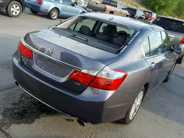 1HGCR3F88DA040877 - 2013 HONDA ACCORD EXL CHARCOAL photo 4