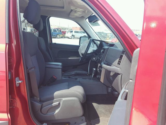 1J4PN3GK8AW148401 - 2010 JEEP LIBERTY RE ORANGE photo 5
