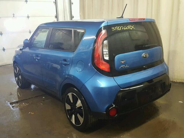 KNDJP3A56G7300106 - 2016 KIA SOUL + BLUE photo 3