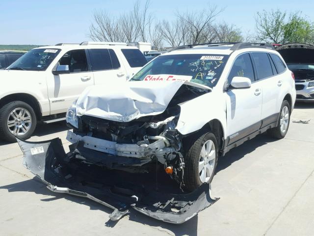 4S4BRCLC0B3401390 - 2011 SUBARU OUTBACK 2. WHITE photo 2