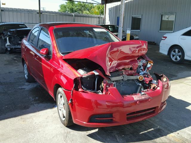 KL1TD5DE1AB045644 - 2010 CHEVROLET AVEO LS RED photo 1