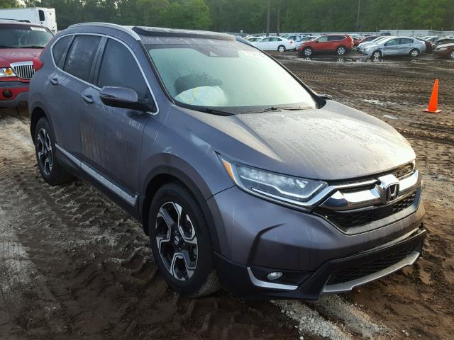 7FARW1H9XHE023740 - 2017 HONDA CR-V TOURI GRAY photo 1