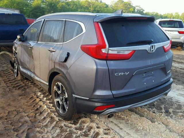 7FARW1H9XHE023740 - 2017 HONDA CR-V TOURI GRAY photo 3