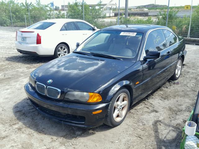 WBABN33462PG54229 - 2002 BMW 325 CI BLACK photo 2